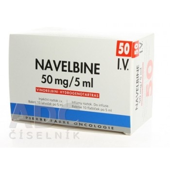 Навельбін (NAVELBINE) 50 мг/5 мл, 10 флаконів