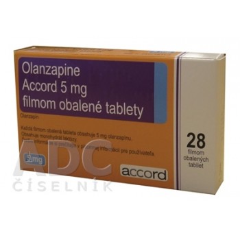 Оланзапін Аккорд 5 мг, 56 таблеток