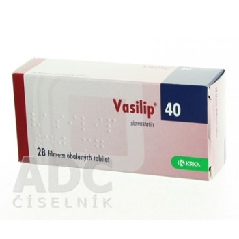 Вазиліп (Vasilip) 40 мг, 28 таблеток